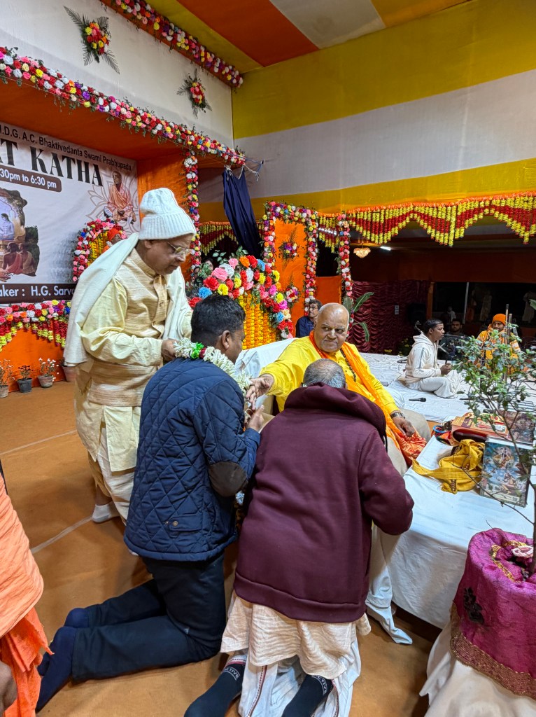 I attended the katha by Sarvabhauma prabhu ji.